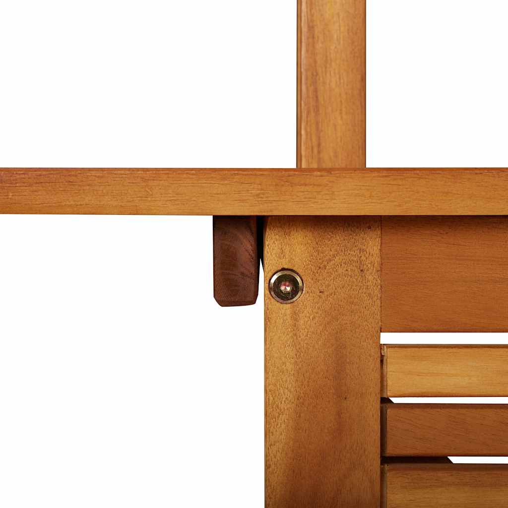 Tavolo Bar Esterno con Tetto 113x106x217cm Massello di Acacia | homemem39