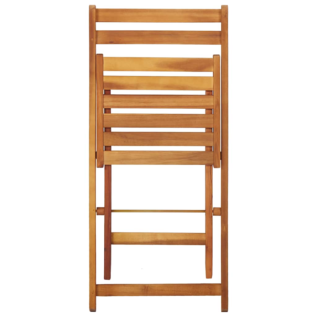 Tavolo da Giardino con Fioriera e 2 Sedie Bistrot Legno Acacia
