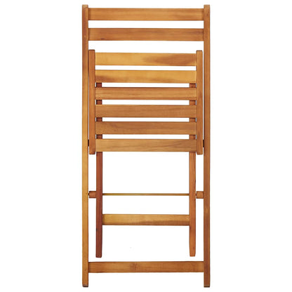 Tavolo da Giardino con Fioriera e 2 Sedie Bistrot Legno Acacia