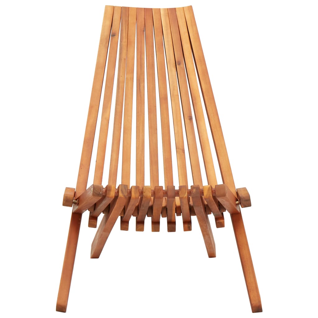 Sedia a Sdraio da Esterno Pieghevole Legno Massello di Acacia | homemem39