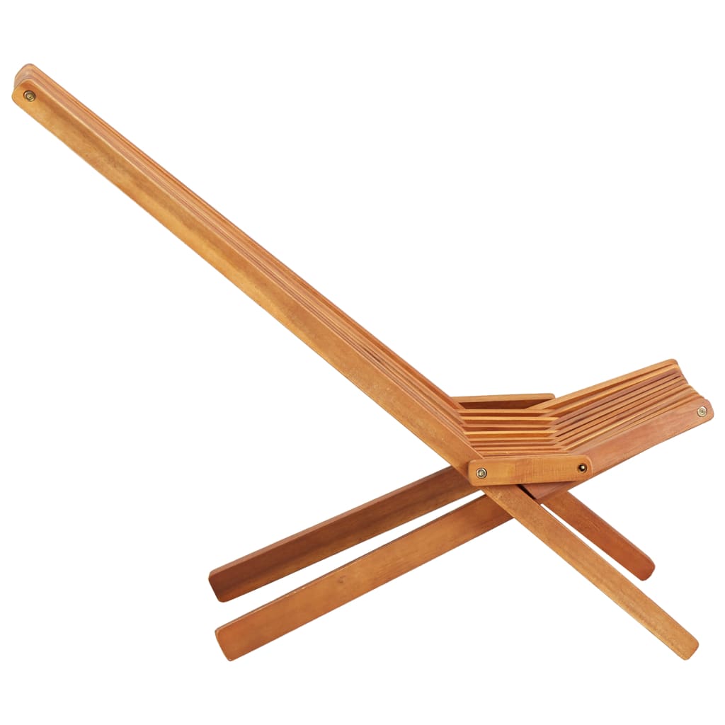 Sedia a Sdraio da Esterno Pieghevole Legno Massello di Acacia | homemem39