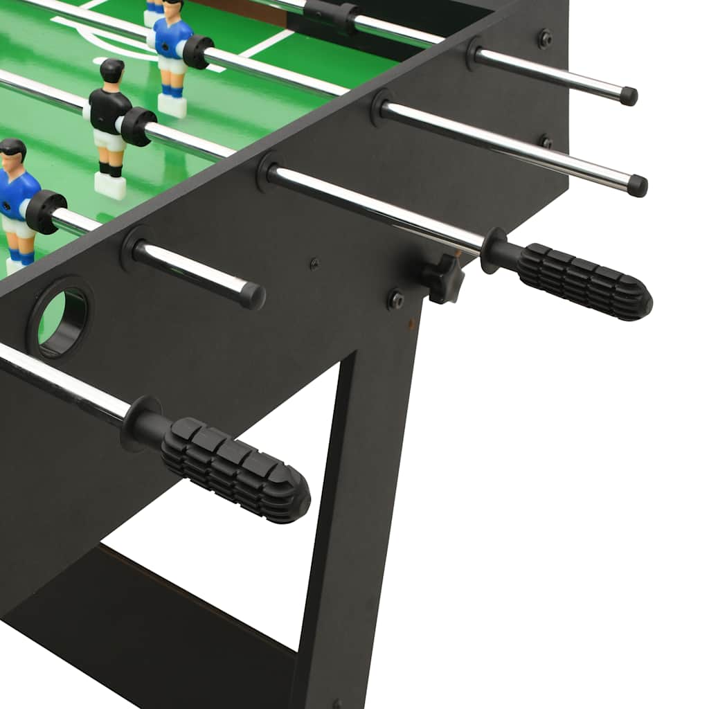 Calcio Balilla Pieghevole 121x61x80 cm Nero - homemem39