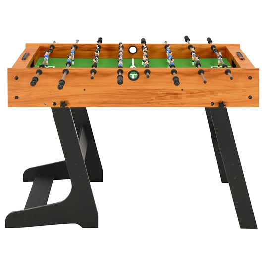 Calcio Balilla Pieghevole 121x61x80 cm Marrone Chiaro | homemem39