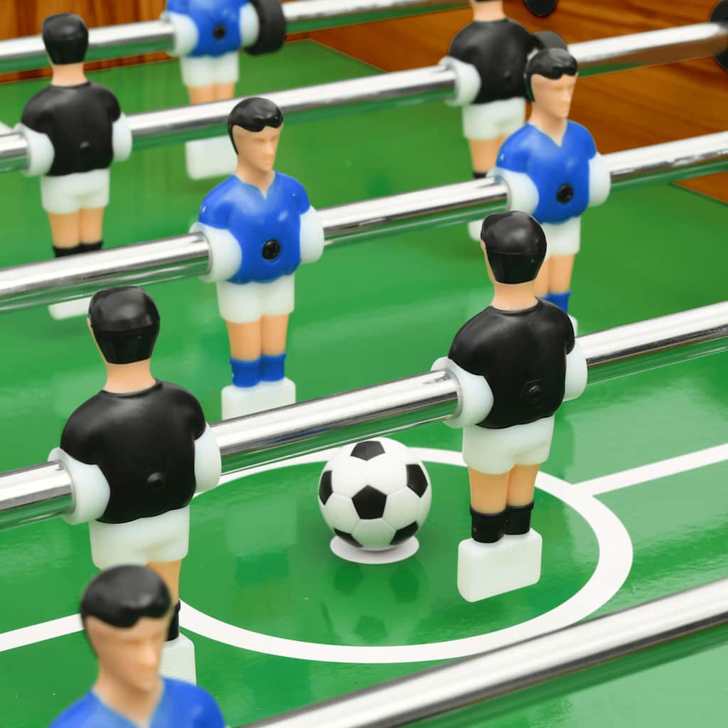 Calcio Balilla Pieghevole 121x61x80 cm Marrone Chiaro - homemem39