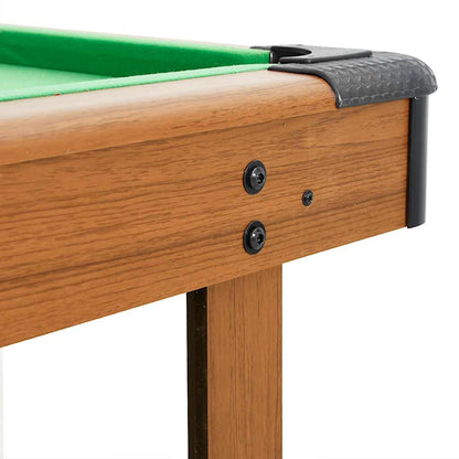 Tavolo da Biliardo 4 Piedi 122x61x76 cm Marrone | homemem39
