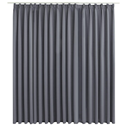 Tenda Oscurante con Ganci Grigia 290x245 cm | homemem39