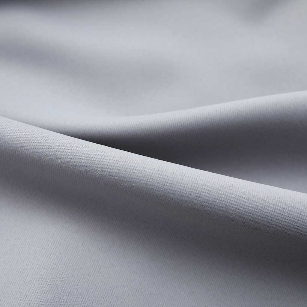 Tenda Oscurante con Ganci Grigia 290x245 cm