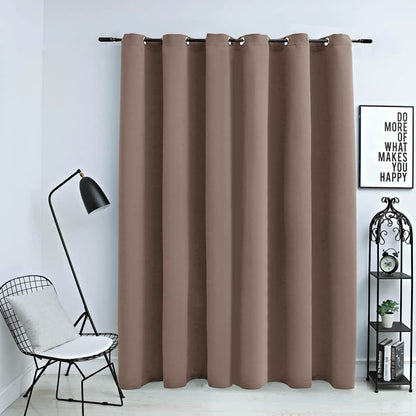 Tenda Oscurante con Anelli in Metallo Grigio Talpa 290x245 cm | homemem39