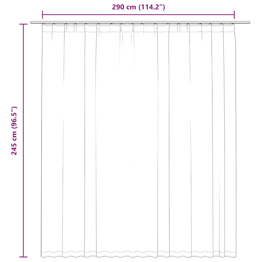 Tenda Oscurante con Ganci Grigio Talpa 290x245 cm | homemem39