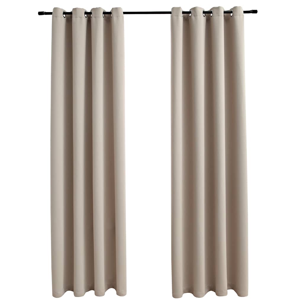 Tende Oscuranti con Anelli in Metallo 2 pz