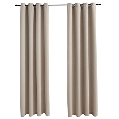 Tende Oscuranti con Anelli in Metallo 2 pz