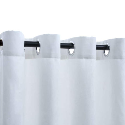 Tende Oscuranti con Anelli in Metallo 2 pz Avorio 140x225 cm | homemem39