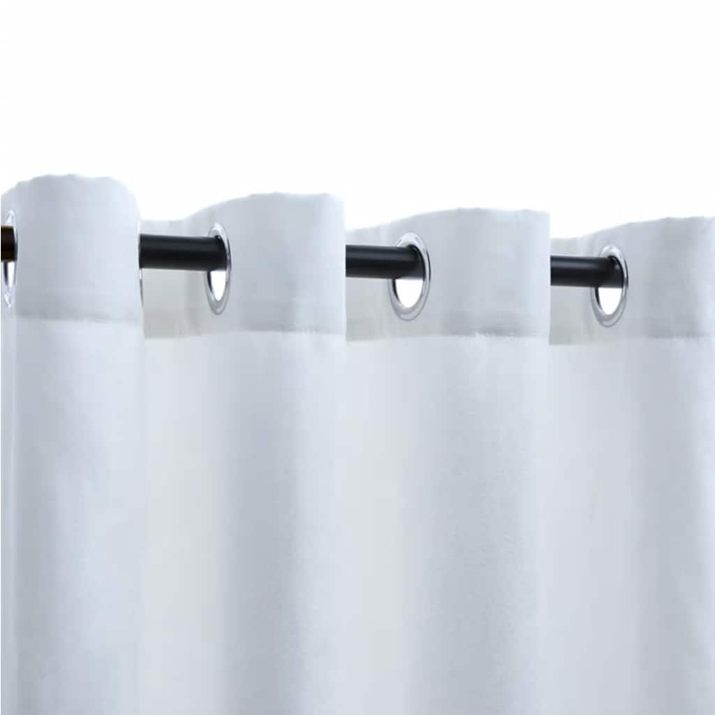 Tende Oscuranti con Anelli in Metallo 2 pz Avorio 140x245 cm | homemem39