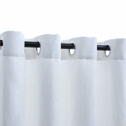 Tende Oscuranti con Anelli in Metallo 2 pz Avorio 140x245 cm | homemem39