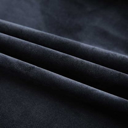 Tende Oscuranti con Ganci 2 pz Nere in Velluto 140x175 cm | homemem39