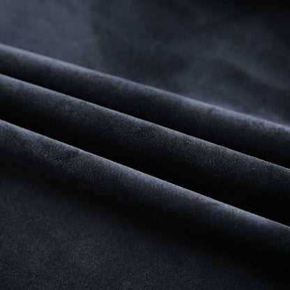 Tende Oscuranti con Ganci 2 pz Nere in Velluto 140x245 cm | homemem39