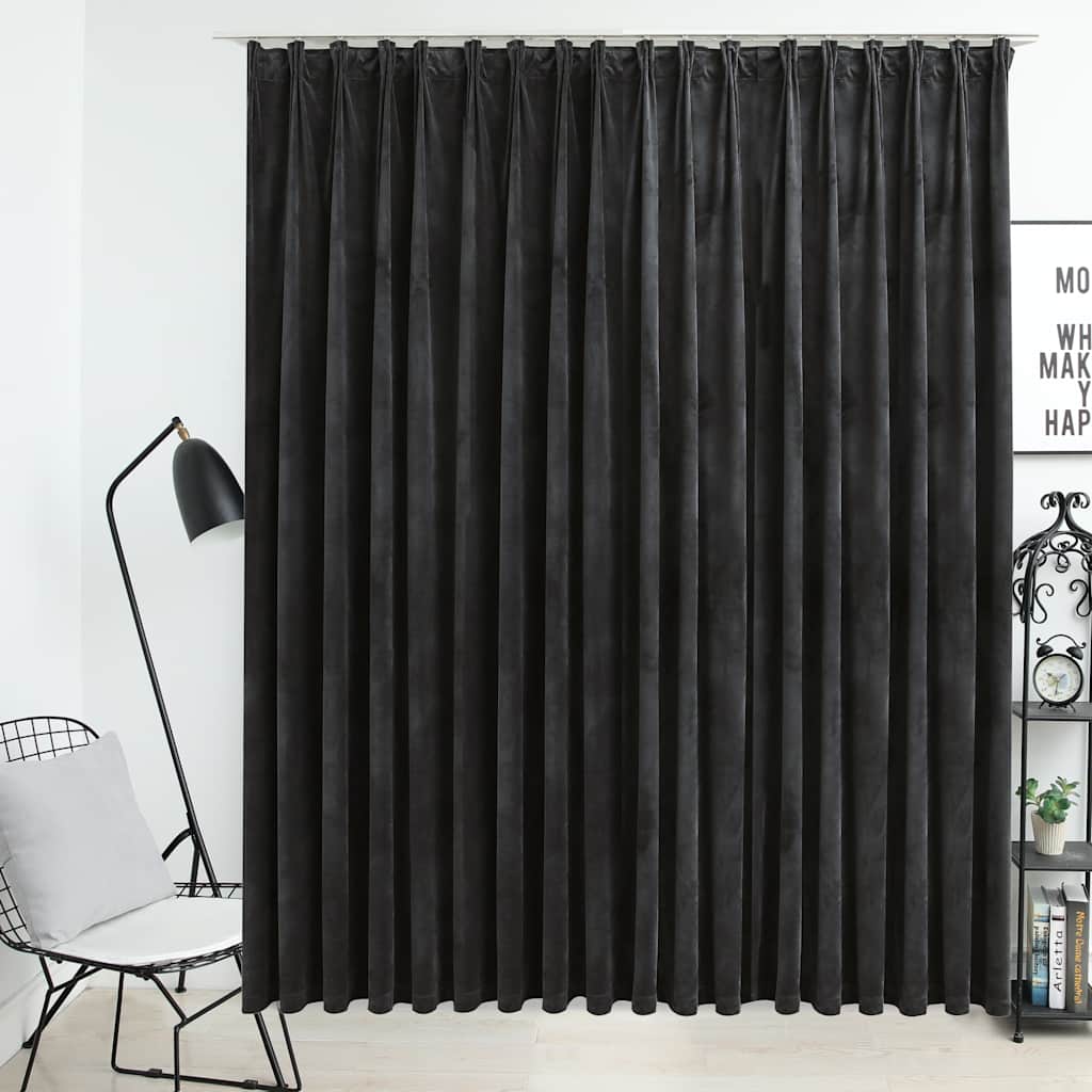 Tenda Oscurante con Ganci in Velluto 290x245 cm
