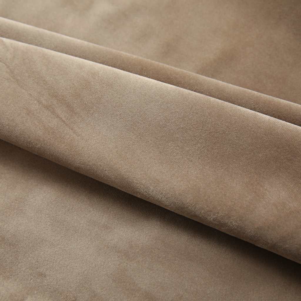Tende Oscuranti con Ganci 2 pz Beige in Velluto 140x175 cm | homemem39