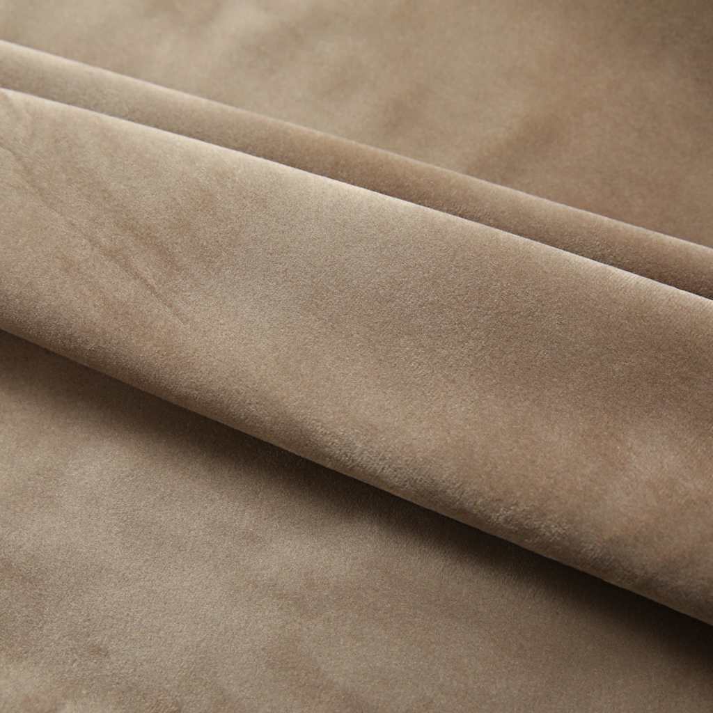 Tende Oscuranti con Ganci 2 pz Beige in Velluto 140x225 cm | homemem39