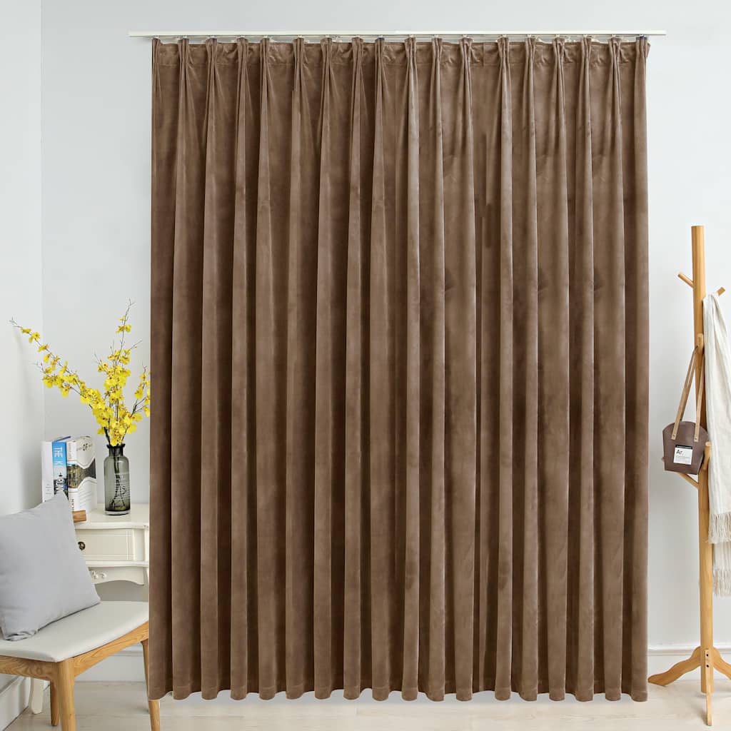 Tenda Oscurante con Ganci in Velluto 290x245 cm