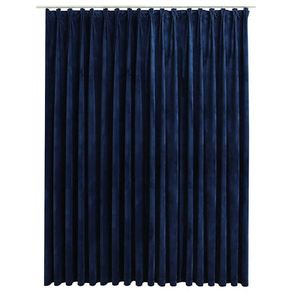 Tenda Oscurante con Ganci Velluto Blu Scuro 290x245 cm | homemem39