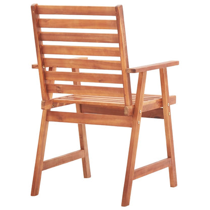 Sedie da Pranzo per Esterno 3 pz in Legno Massello di Acacia | homemem39