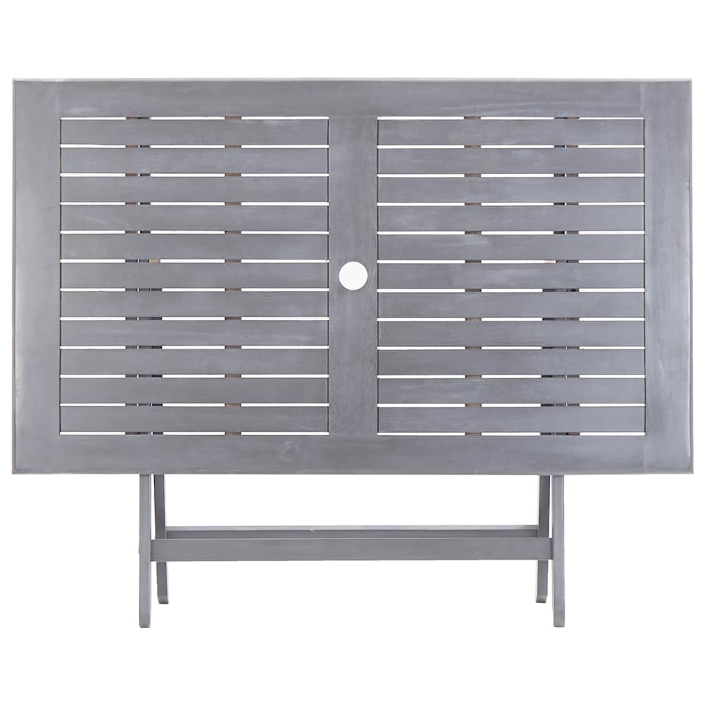 Tavolo da Giardino Pieghevole 120x70x75cm in Massello d'Acacia | homemem39