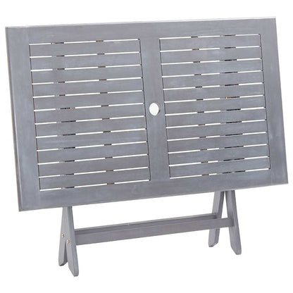 Tavolo da Giardino Pieghevole 120x70x75cm in Massello d'Acacia | homemem39