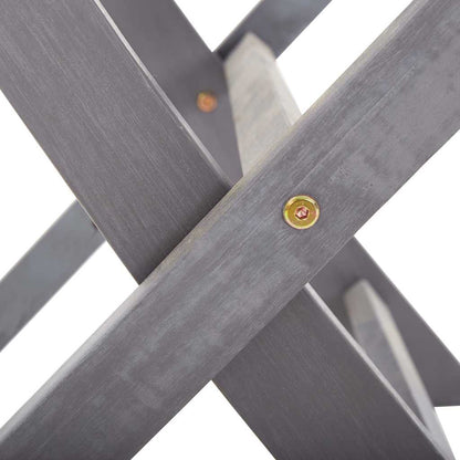 Sedie da Giardino Pieghevoli 2 pz in Legno Massello d'Acacia - homemem39