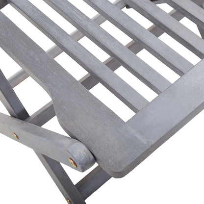 Sedie da Giardino Pieghevoli 2 pz in Legno Massello d'Acacia | homemem39