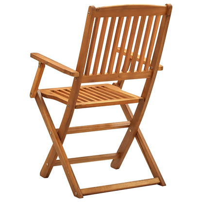 Sedie da Giardino Pieghevoli 4 pz in Legno Massello d'Acacia | homemem39