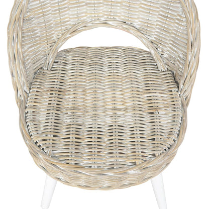 Poltrona in Rattan Kubu Bianco - homemem39