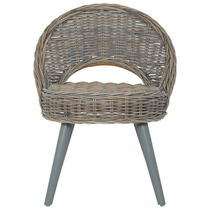 Poltrona in Rattan Kubu Grigio - homemem39