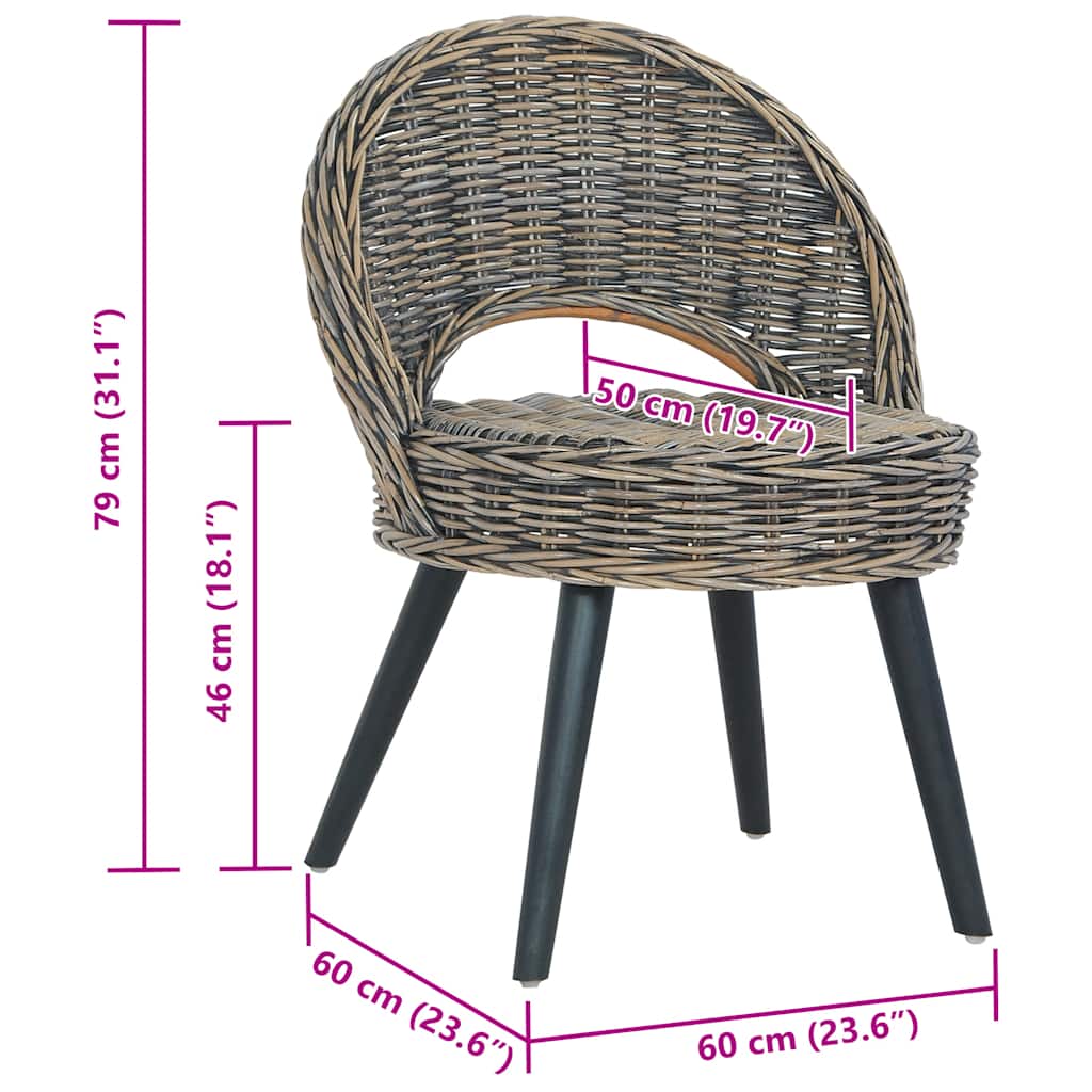 Poltrona in Rattan Kubu Nero | homemem39