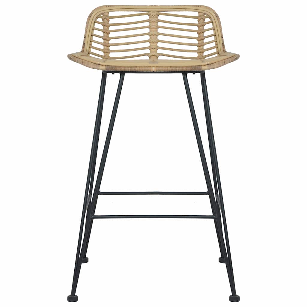Sedie da Bar 2 pz in Rattan Naturale | homemem39