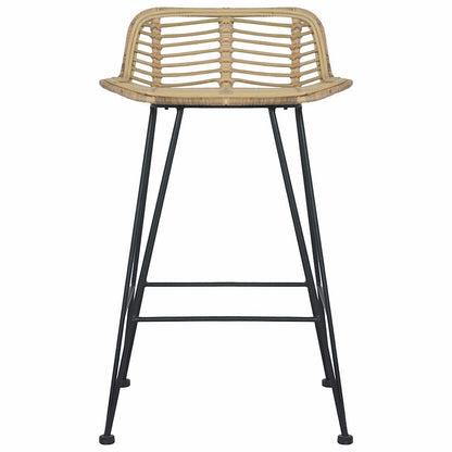 Sedie da Bar 2 pz in Rattan Naturale | homemem39