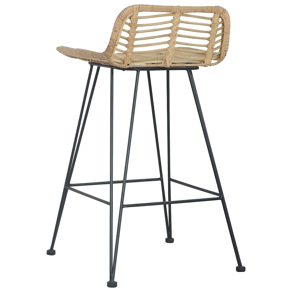 Sedie da Bar 2 pz in Rattan Naturale | homemem39
