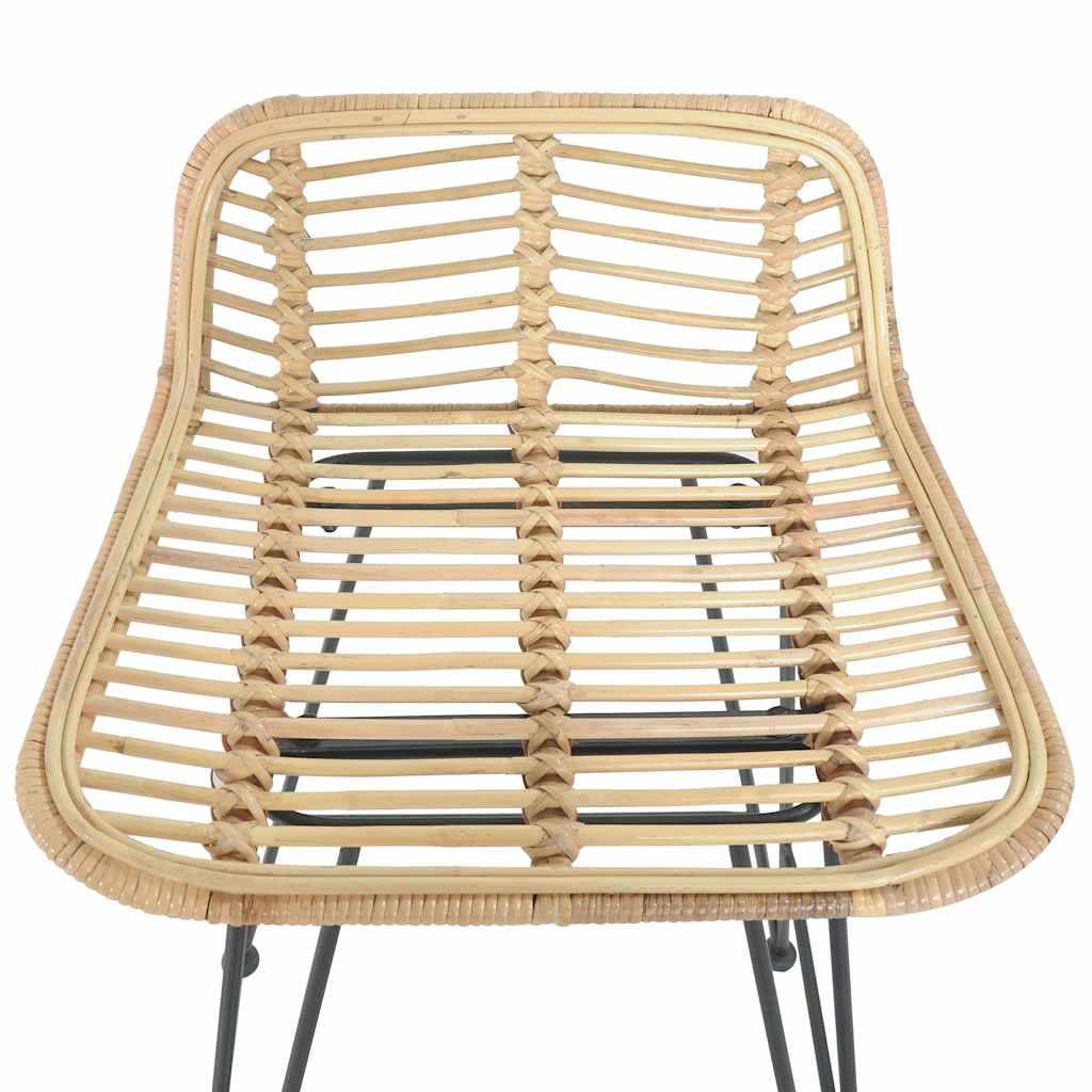 Sedie da Bar 2 pz in Rattan Naturale | homemem39