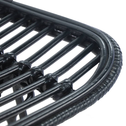 Sedie da Bar 2 pz Nere in Rattan - homemem39