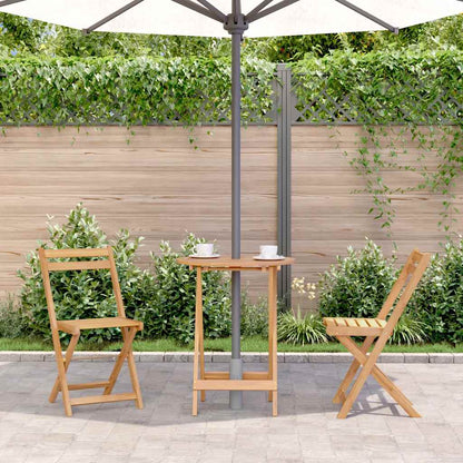 Tavolo da Giardino Pieghevole 60x75 cm in Massello d'Acacia | homemem39