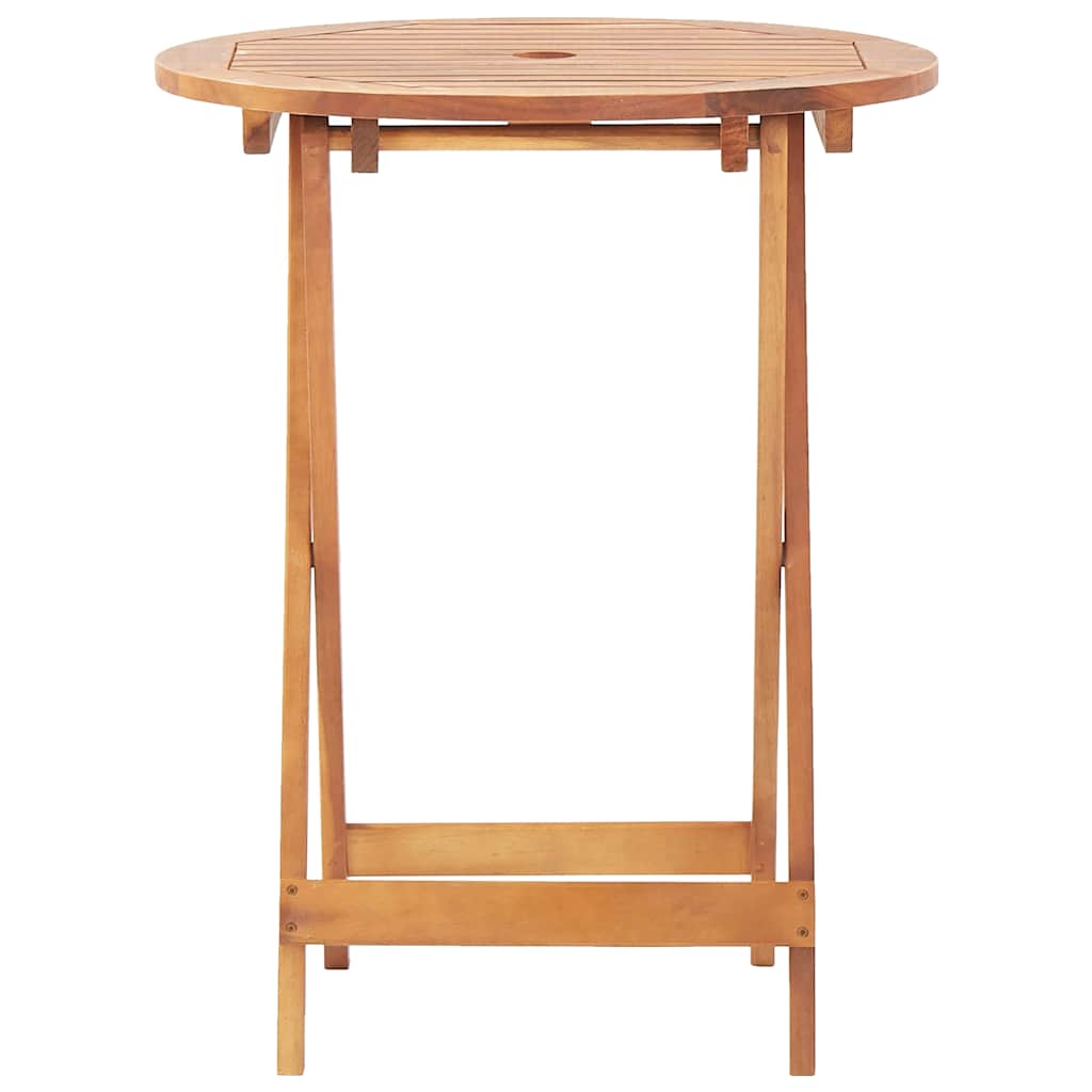 Tavolo da Giardino Pieghevole 60x75 cm in Massello d'Acacia | homemem39