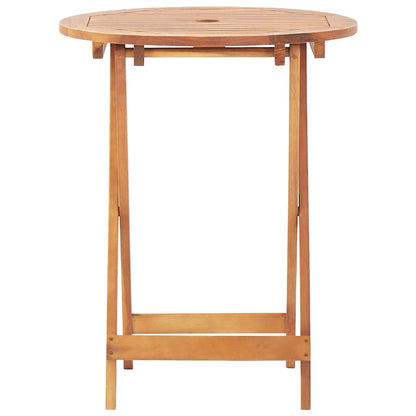 Tavolo da Giardino Pieghevole 60x75 cm in Massello d'Acacia | homemem39