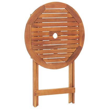 Tavolo da Giardino Pieghevole 60x75 cm in Massello d'Acacia