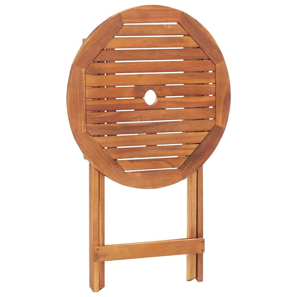 Tavolo da Giardino Pieghevole 60x75 cm in Massello d'Acacia