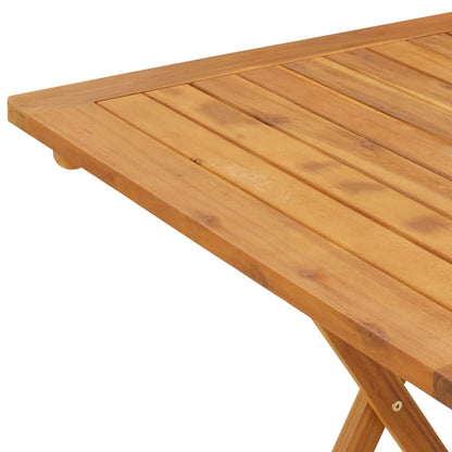 Tavolo da Giardino Pieghevole 70x70x75 cm in Massello d'Acacia