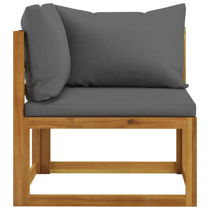 Set Divani Giardino 5 pz con Cuscini Legno Massello di Acacia | homemem39