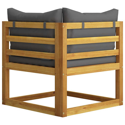 Set Divani Giardino 5 pz con Cuscini Legno Massello di Acacia | homemem39