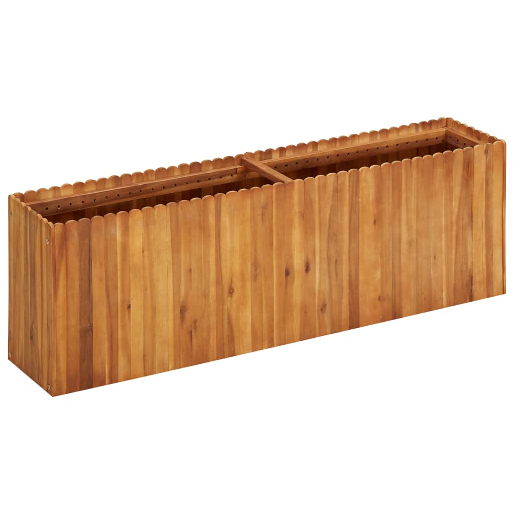 Raised Garden Bed 150x30x50 cm in Solid Acacia