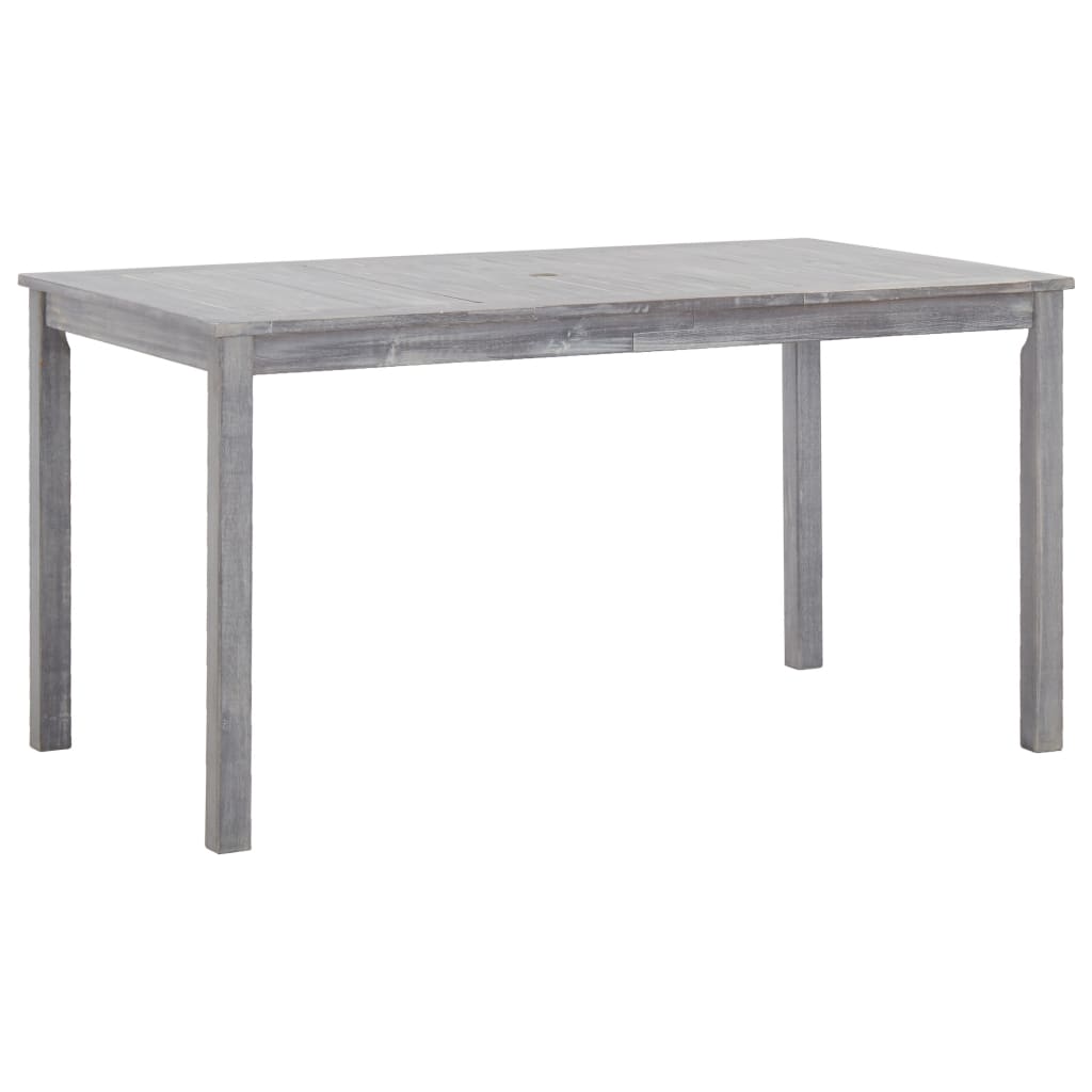 Set da Pranzo da Giardino 5 pz Grigio Legno Massello di Acacia - homemem39
