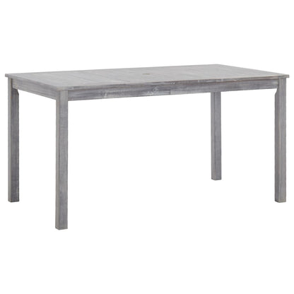 Set da Pranzo da Giardino 5 pz Grigio Legno Massello di Acacia - homemem39